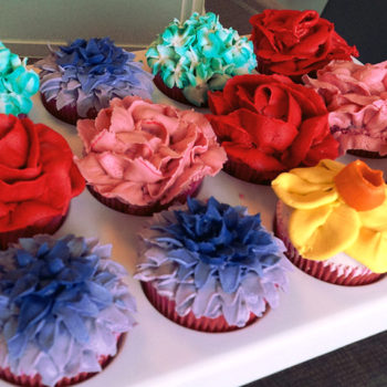 Buttercream Flower Cupcakes