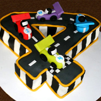 Four Racetrack Cake