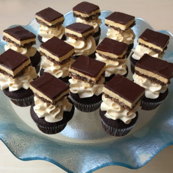 Mini Nanaimo Bar Cupcakes